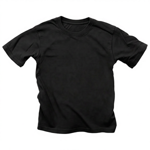 <b>Men's</b> Solid <b>Burgundy</b> Short Sleeve O-Neck Polyester/Cotton Printed T-<b>Shirt</b> Regular Fit Casual Woven Eco-Friendly Blank Design - Product Image 3
