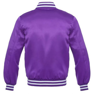 Professional High Quality Men Winter Satin <b>Jacket</b> Solid Color Satin Material Button Closure College Club Team Silk Satin <b>Jacket</b> - Product Image 2