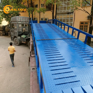 Premium 15T Mobile Dock Ramp 16m Long 1900mm Height Adjustable Manual Hydraulic Ramp for Large Forklifts ISO9001 Cert - Product Image 5