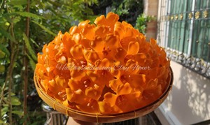 Arreglo Floral de Arcilla Amarilla, Decoración Floral Hecha a Mano, Centro de Mesa Decorativo para Hogar, Cafetería, Restaurante - Product Image 3