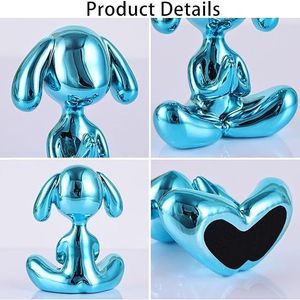 Statua Decorativa da Scrivania per Yoga e Meditazione, Scultura Cane Palloncino - Product Image 2