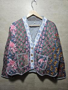 Veste en velours brodée pour femmes, motif floral, col rabattu, manches longues, longueur normale, broderie à la main, MULYI COLOUR - Product Image 6