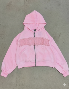 Sweat à capuche zippé le plus vendu, meilleur matériau, nouvelle arrivée, streetwear, broderie personnalisée effet vieilli, impression sérigraphique - Product Image 4