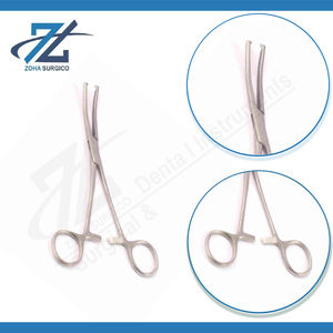 KOCHER-Pince dentaire courbée en acier inoxydable, 5.5 pouces, 1x2, pour instruments chirurgicaux, source d'alimentation manuelle - Product Image 3