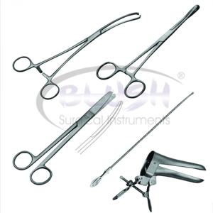 Orthopedic Surgical Instruments Kit Sponge Forceps Stainless Steel Manual Mithieu IUD L M Graves Set 10 <b>Blush</b> Surgical - Product Image 1