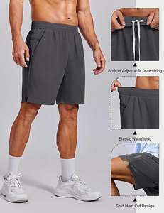 Pantalones Cortos Deportivos para Hombre con Bolsillos con Cierre, de Secado Rápido, para Gimnasio, Entrenamiento y Ejercicio - Product Image 3