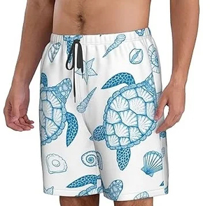 Shorts de bain mi-taille 2026 en gros avec poches, écologiques, pour la plage, longueur genou, séchage rapide, sublimés, pour la pêche - Product Image 1