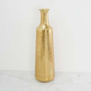 Modern <b>Rustic</b> Brass Floor Vase Tall Handmade Lightweight Flower Vase for Wedding Home Decor - Product Image 6