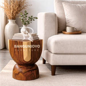 Tabouret Minimaliste Ajustable en Bois Massif Écologique et Durable pour Salon avec Design Personnalisable - Product Image 2