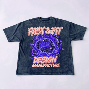 T-shirts pour hommes imprimés, 100 % polyester, personnalisés, style streetwear, coupe oversize, grandes tailles, en coton épais ou léger, vente en gros - Product Image 1