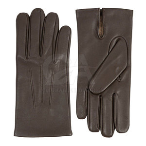 Durable Winter Leather <b>Gloves</b> Touchscreen <b>Wool</b> Lining Keeping Warm Strong Hand Protection Quality Stitching Custom Logo Service - Product Image 2