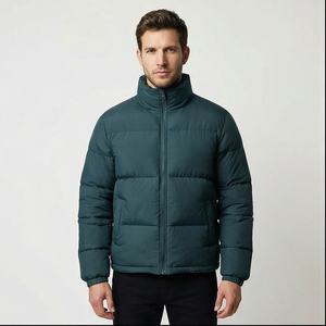 แจ็กเก็ตบอมเบอร์ทรงสลิมฟิตมีซิปสำหรับผู้ชายแจ็กเก็ตขนเป็ดสำหรับผู้ชายดีไซน์ใหม่ - Product Image 1