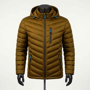 Chaquetas Acolchadas de Invierno para Hombre, Talla Grande, Gruesas y Cálidas, con Logotipo Personalizado, Ligeras, de Color Sólido - Product Image 1