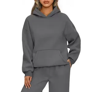 Conjunto Deportivo de 2 Piezas para Mujer, Transpirable, Estampado, con Sudadera de Manga Larga y Pantalones Anchos - Product Image 6
