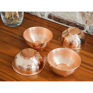 Tazón de Cobre Natural Clásico para Servir, Tazón para Ensalada de Estilo Mid-Century, Tazón Redondo Decorativo de Metal para Fines Decorativos - Product Image 5