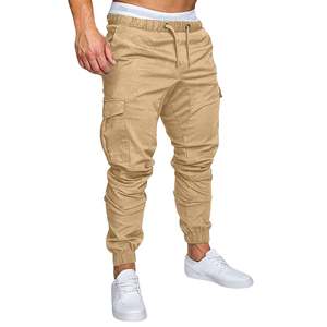 Direct Factory Sale Men's Joggers Casual Streetwear Fashion Woven Bottoms Skinny Sweatpants <b>Trousers</b> Cargo Track Pants - Product Image 1