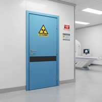 Pintu Geser Listrik Berlapis Timbal Pelindung Radiasi Pintu Geser Otomatis untuk Ruang Sinar-X Ruang CT