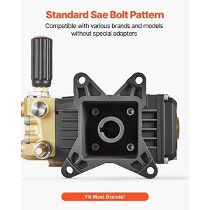 Kit di ricambio per pompe idropulitrici a pistoni triplex orizzontali con albero da 1 pollice, 3600 PSI, 3.7 GPM, per idropulitrici ad alta pressione - Product Image 5