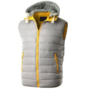 Mens Custom <b>Padding</b> Gilet Down Jacket Vest Hooded Puffer Jackets Street Wear Winter Wear Plain Dyed Casual - Product Image 2