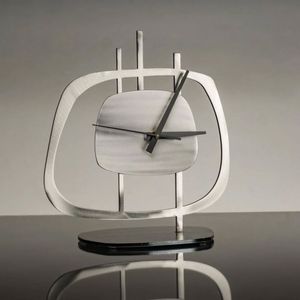 Tabletop Metal Desk <b>Clock</b> For Office Reception Desk With Elegant Design And Professional Decorative Appearance - Product Image 1
