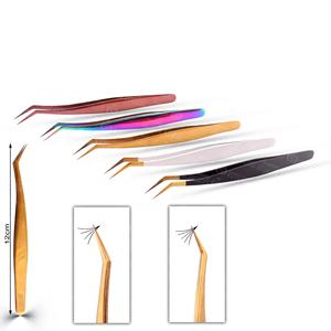 Pinzas de Acero Inoxidable para Extensión de Pestañas con Punta de Pájaro, Probadas a Mano, Marca Privada para Uso Estético - Product Image 2
