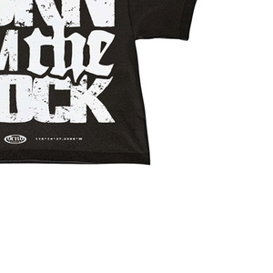 <b>Men's</b> Regular Fit <b>Black</b> T-Shirt Short Sleeve <b>Turtleneck</b> Silk Screen Printed 100% Cotton Jersey Formal Front Logo - Product Image 3