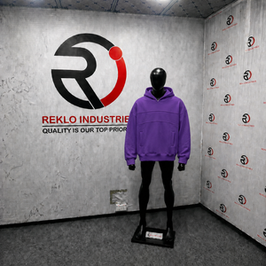 Sudadera con Capucha Extra Grande Color Morado Premium, Corte Cómodo para Uso Diario, Estilo Urbano, Algodón Suave, Color Sólido, Felpa Francesa - Product Image 3