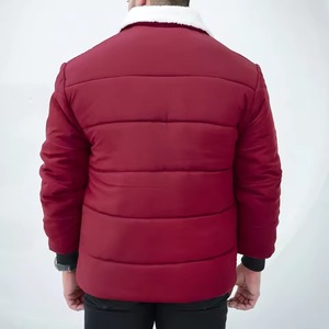 2025 Autumn Warm Fashion Collar Bubble Reversible Zipper Puffer <b>Jackets</b> Outdoor Coat Comfortable <b>White</b> Polyester Filled <b>Men</b> - Product Image 2