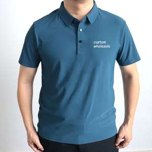 Camisetas Polo Personalizadas al por Mayor de Alta Calidad para Hombre, de Secado Rápido, Atléticas, Delgadas, de Alta Elasticidad, de Color Sólido, Frescas, para Golf - Product Image 2