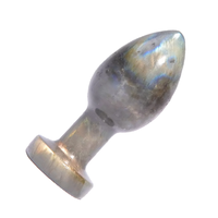 Œuf vaginal en labradorite de haute qualité, cristal de guérison, œuf yoni, exercice de Kegel pour femmes, pierre précieuse naturelle, vente en gros
