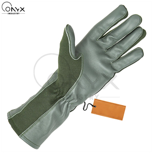 ถุงมือบิน Nomex แบบกำหนดเองสำหรับธุรกิจ B2B ป้องกันเปลวไฟ หนังแกะคุณภาพพรีเมียม สำหรับยุทธวิธี การบิน การยิงปืน การล่าสัตว์ อุปกรณ์ป้องกัน - Product Image 6