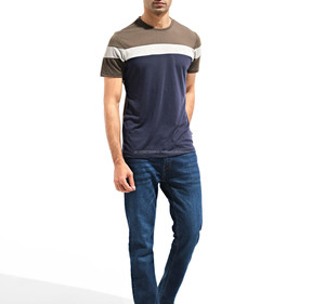 T-shirts haute qualité hommes grande taille DTG imprimé col rond goutte épaule détresse bas Streetwear T-Shirts - Product Image 1