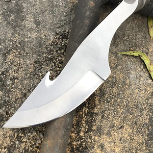 Cuchillo de Cocina Burraq DIY de Grado Industrial, Hecho a Mano, Estilo Medieval Antiguo, Forjado en Acero D2, Personalizable y Multifuncional - Product Image 3