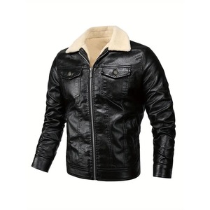 Chaqueta de Cuero de Lujo con Acabado de Cuero Premium y Cómoda para el Uso Diario en Invierno - Product Image 1