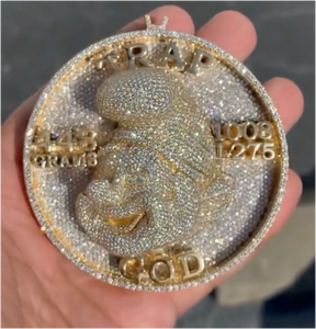 Colgantes de Joyería de Moda Redondos, Dijes de Plata Esterlina con Letras para Hombre, Joyería Fina Hip Hop, Colgante de Moissanita Iced Out - Product Image 6