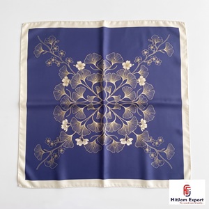 Pañuelo Cuadrado de Alta Calidad con Tacto de Seda, Impresión Personalizada, Ligero, Accesorios de Moda, Suministro al por Mayor, Fabricante OEM ODM - Product Image 5