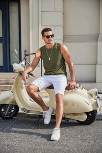 Camiseta sin mangas para hombre de marca privada, con logo personalizado, al por mayor, top corto sin mangas, ropa deportiva para gimnasio, entrenamiento, OEM, ODM - Product Image 5