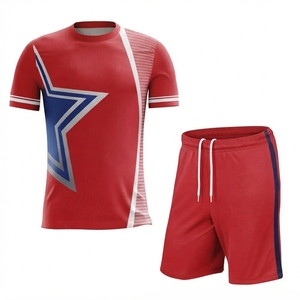 Conjunto de Uniforme de Fútbol Verde Personalizado, Impresión por Transferencia de Calor, Cuello Redondo, Manga Corta, Absorbe la Humedad, 100% Poliéster, Ropa Deportiva Unisex - Product Image 3