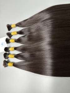 Vente en gros de cheveux humains vierges vietnamiens Loose Deep Wave Tape-In Double perruques fermetures en vrac naturel droit Super Wave pré-collé - Product Image 4