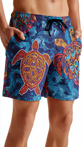 Swimming <b>Trunks</b> <b>Men's</b> Beach Shorts 100% Polyester Sublimation Swim Beach Wear Shorts <b>Men</b> Drawstring Beach Swim Shorts <b>Mens</b> - Product Image 6
