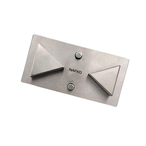 Premium Stainless Steel Triangle Shape Disc Cutter <b>Set</b> of 2 <b>Punches</b> Different Sizes <b>Punch</b> Size: 25mm & 28mm Jewelry Making Tool - Product Image 1