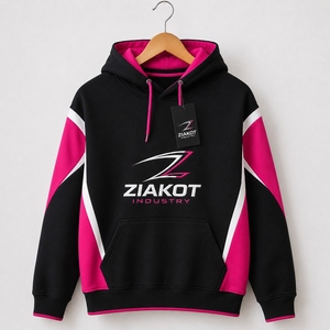 Wholesale Direct Industry Best Selling Custom Stitched Black Royal-<b>Red</b> Sports Pullover Sweatshirt <b>Hoodie</b> - Product Image 4