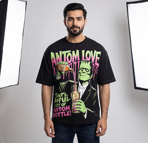 Camisetas Extra Grandes de Alta Calidad para Hombre, Estilo Urbano Americano, 100% Algodón, 220 g/m², Impresión Serigráfica - Product Image 3