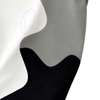 T-shirt à manches courtes pour homme, col rond, coupe ample, tissu tricoté, détails contrastés, 100% coton, séchage rapide