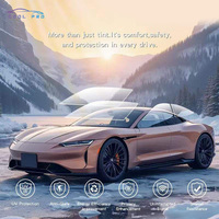 Film pour vitres de voiture en PET anti-rayures, fonction anti-UV, rouleau, rejet IR 85%, garantie 5 ans