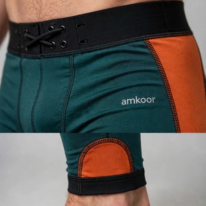 Leggings de compression personnalisés pour hommes Amkoor, couleur au choix, longueur intégrale, en spandex et nylon, imprimé numérique, taille élastique, collants de sport - Product Image 6