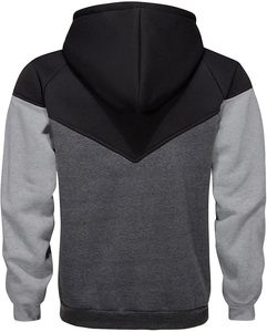 Sweat-shirt à capuche pour homme, color-block, manches raglan, coupe classique, décontracté, pour l'automne, en tissu French Terry - Product Image 1