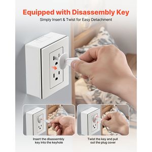 Confezione da 70 coperture per prese elettriche, tappi protettivi per prese elettriche, installazione facile, funzione di sicurezza per la prevenzione degli urti - Product Image 3
