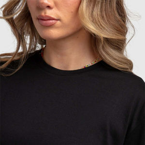 T-shirts décontractés pour femmes, coupe ajustée, 100% coton et polyester, avec logo personnalisé, vêtements d'été, nouveau design - Product Image 4