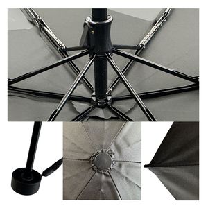 Parapluie pliant en 3 sections, nouveau modèle, facile à ranger, ouverture manuelle, design simple pour les jours de pluie et de soleil - Product Image 6